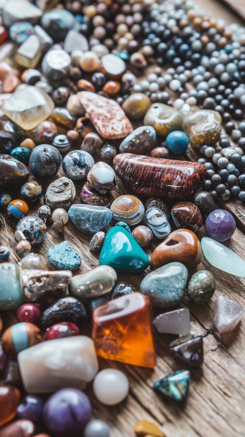 Stockcake colorful gem collection 1747219107