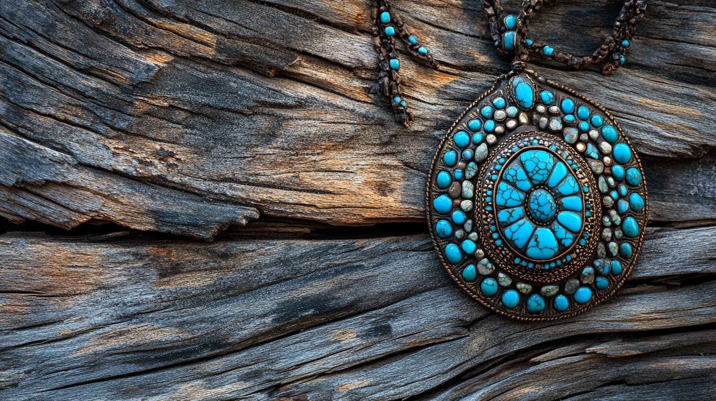 Stockcake turquoise pendant necklace 1747903893